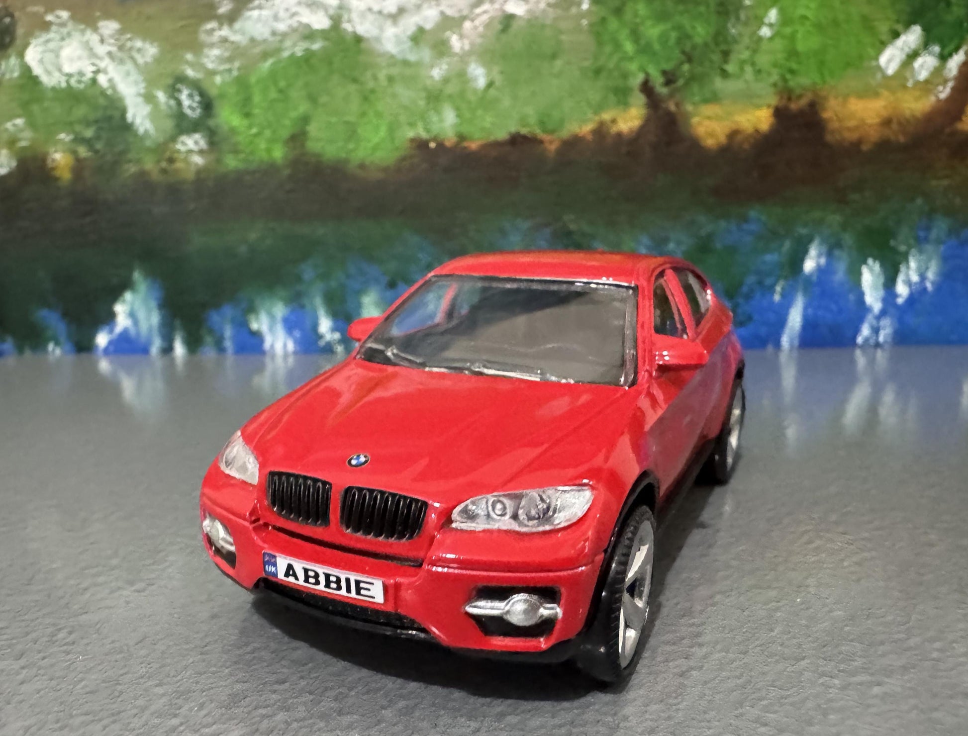 BMW X6 Diecast Model Car 1:43 Scale - Personalized License Plate