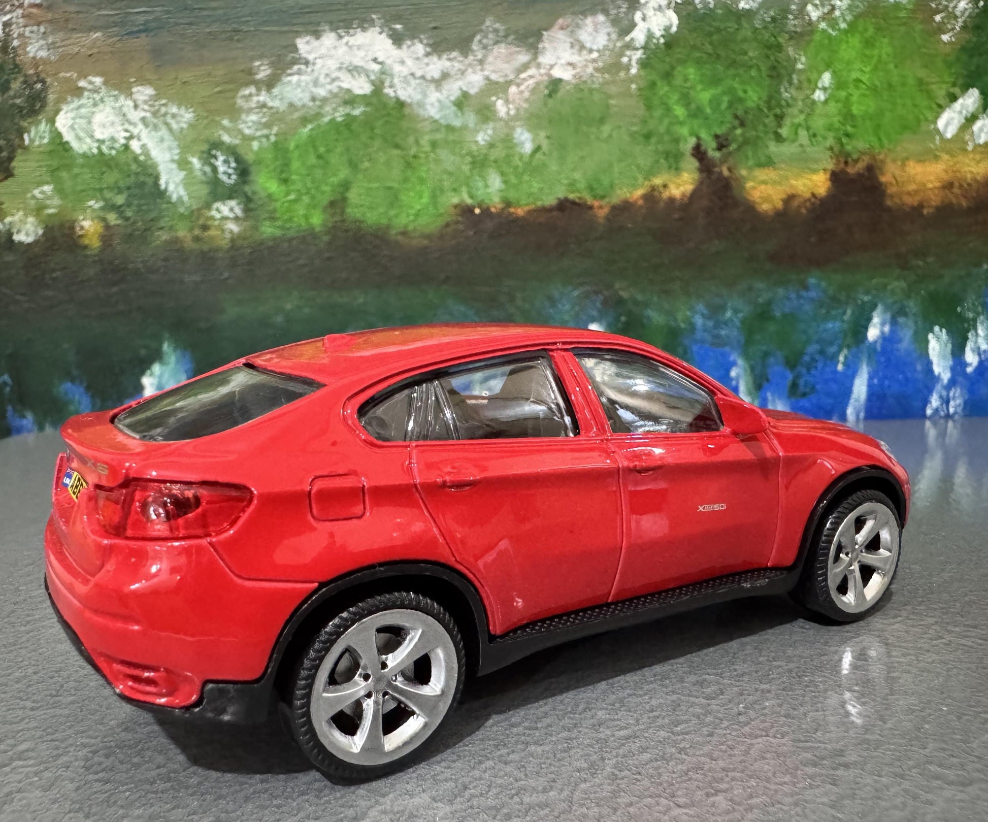 BMW X6 Diecast Model Car 1:43 Scale - Personalized License Plate