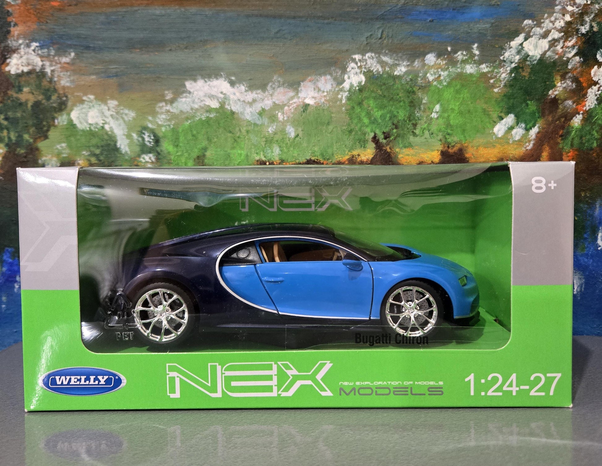 Custom Bugatti Chiron Diecast Model Car 1:24 - Personalized Plate