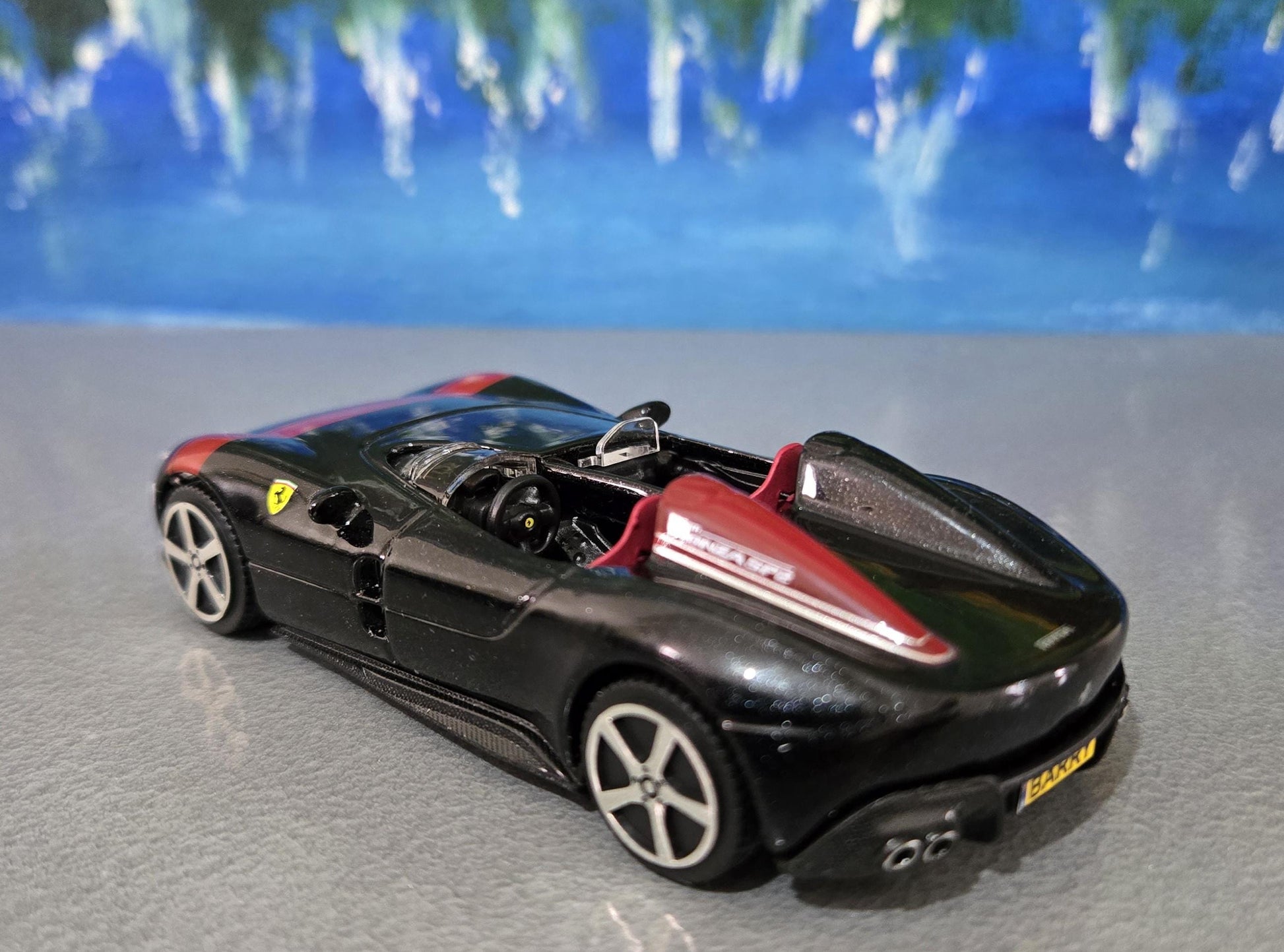 Ferrari Monza SP2 Diecast Model 1:43 Scale - Personalized Name Plate