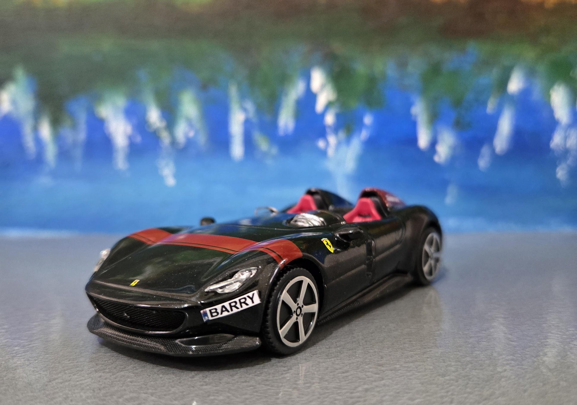 Ferrari Monza SP2 Diecast Model 1:43 Scale - Personalized Name Plate