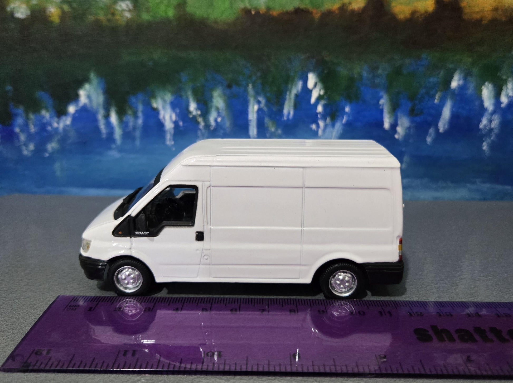 Personalised Transit Van Toy Car – Custom Name Plates | White Van Man Model Gift for Boy, Dad, Grandad, Brother – Birthday Valentine Boxed