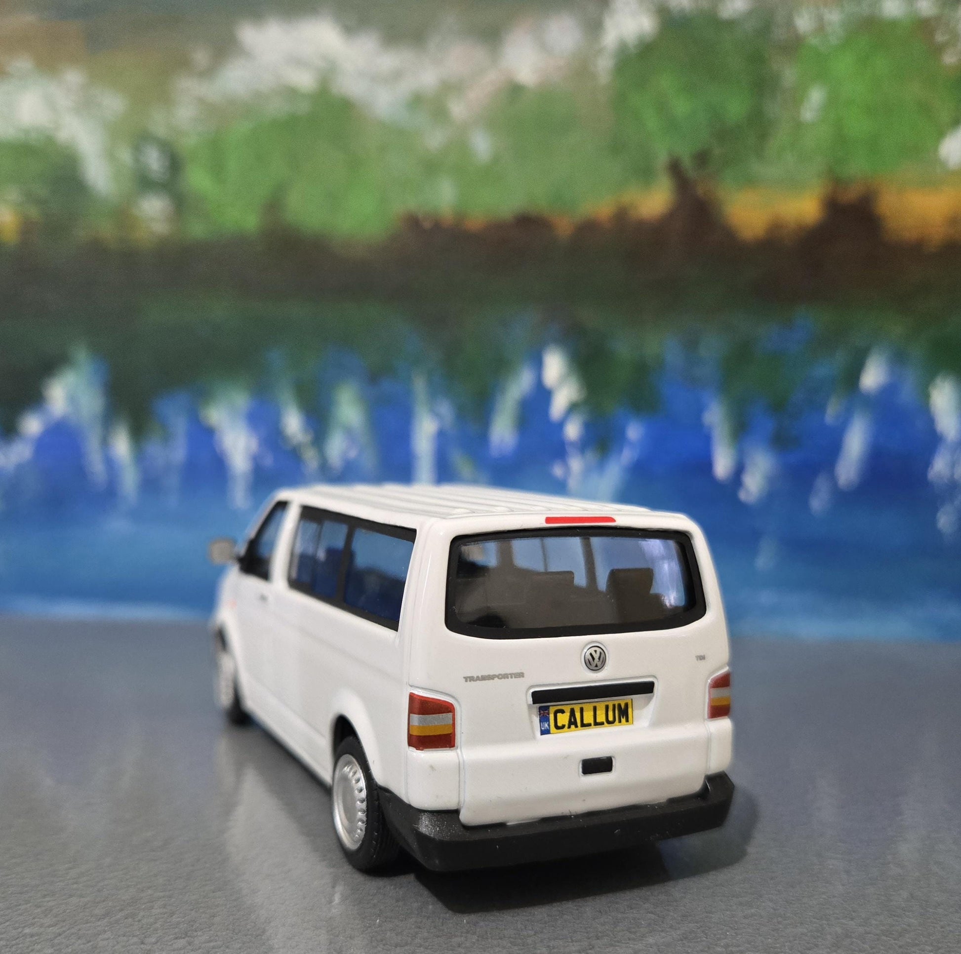 VW T5 Van Toy Car Model 1:43 – Personalised Plates | Diecast Gift for Boy, Girl, Dad, Mom, Uncle, Grandad, Brother, Birthday Christmas Boxed
