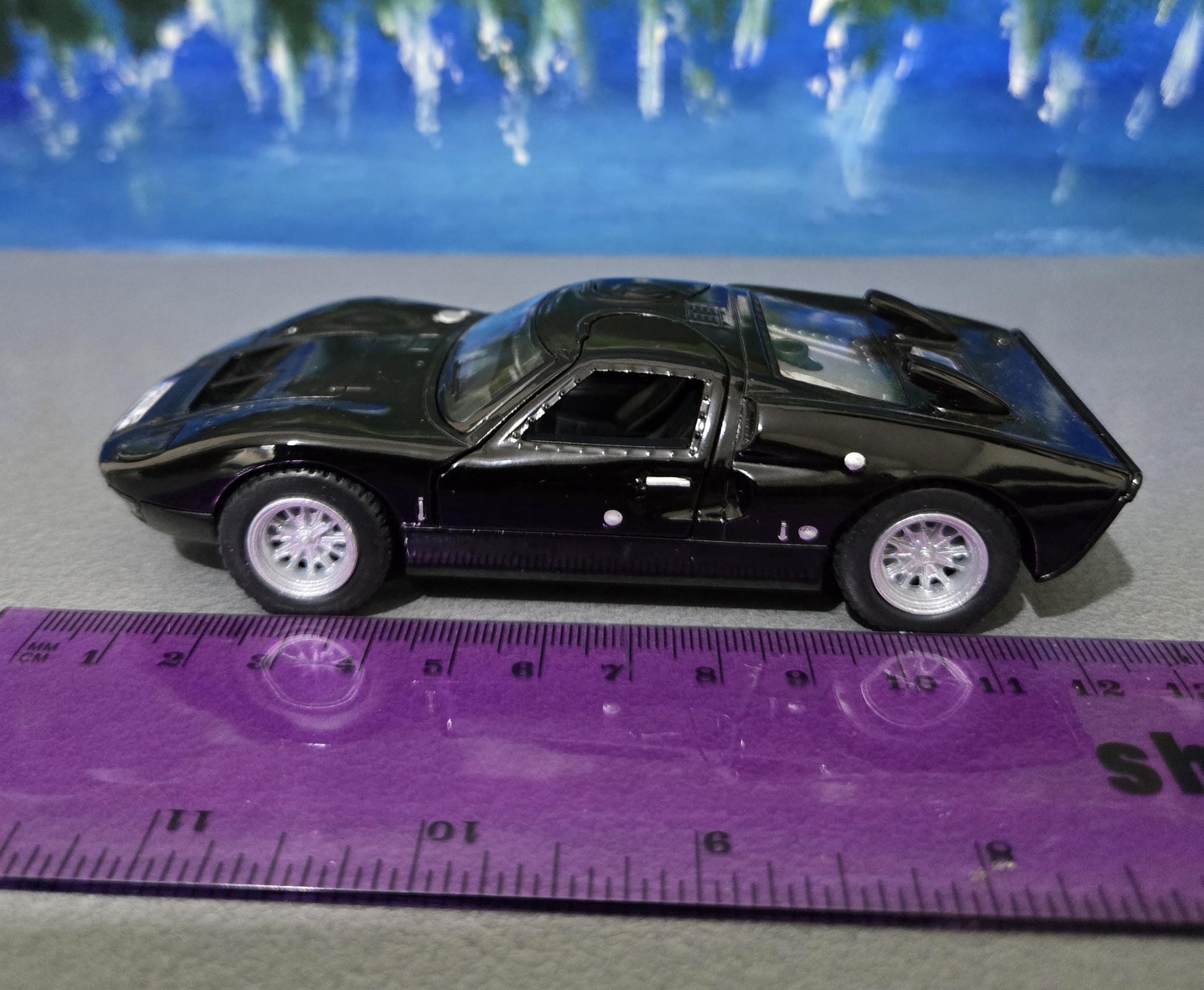 BLACK Toy sport Diecast Car Ford GT 40 MKII 1:32 - Pull Back Action, Open Doors, fun toy boy girl gift sleeves
