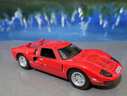 RED Toy Car Ford GT 40 MKII 1:32 - Pull Back Action, Open Doors, fun toy