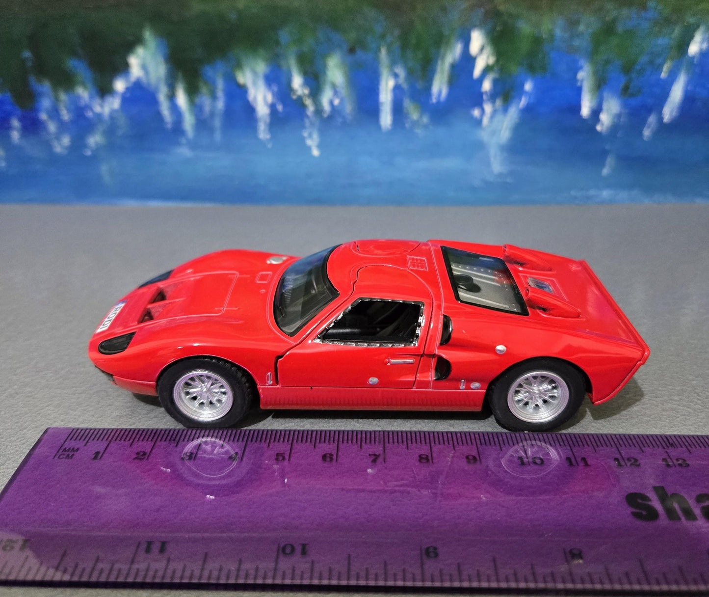 RED Toy Car Ford GT 40 MKII 1:32 - Pull Back Action, Open Doors, fun toy