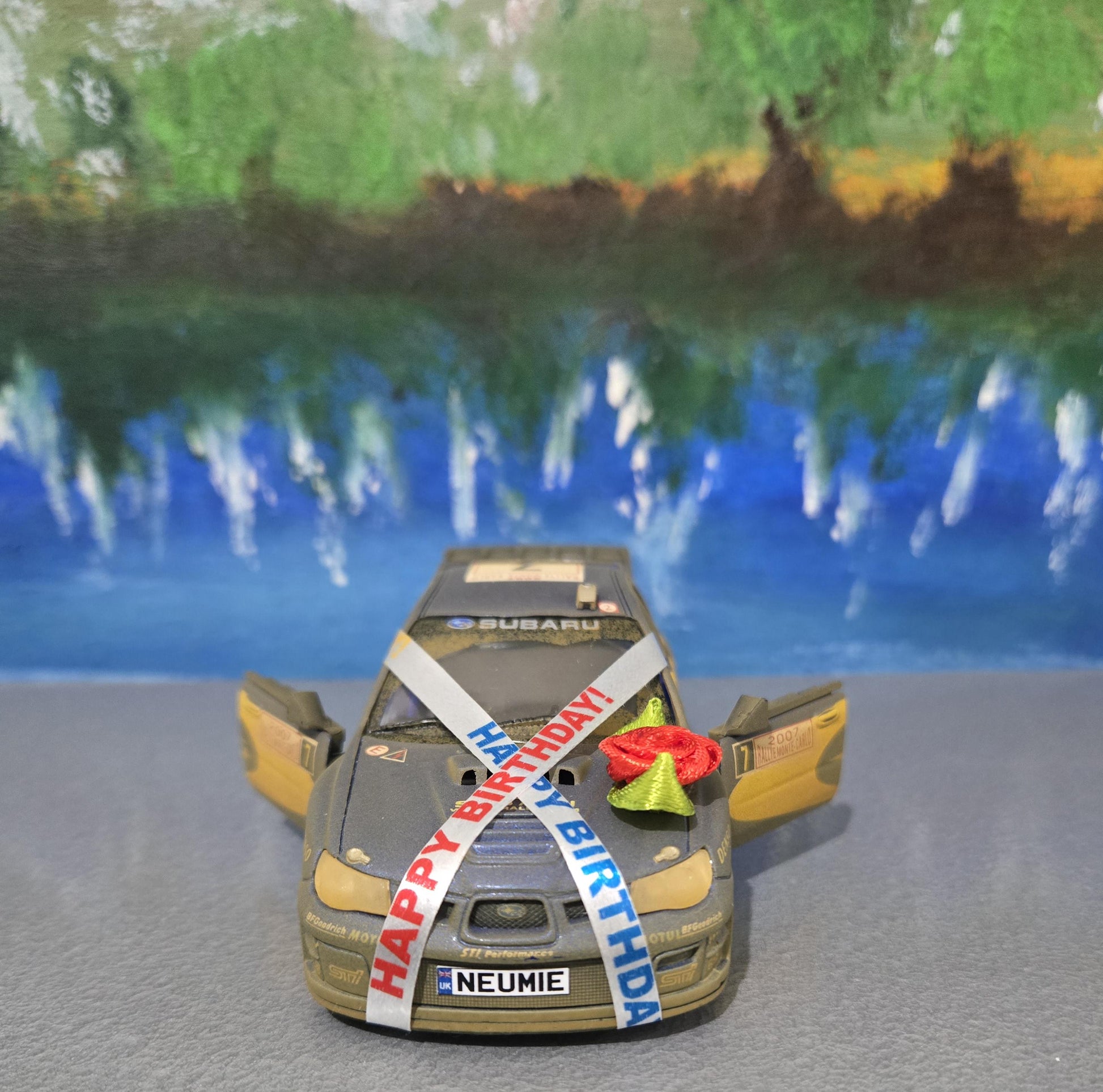 Personalized Subaru Impreza Toy Car Model, Custom Name Plate Birthday Gift for Boy, Girl, Dad, Mom, in Sleeves, Exceptional Detail models