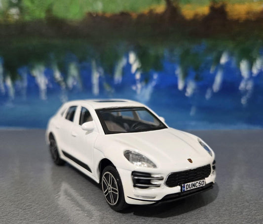 Porsche Macan Toy Car – Personalised Plates – 1:43 Scale Diecast Model – Gift for Kids or Adults – Birthday or Christmas – New & Boxed