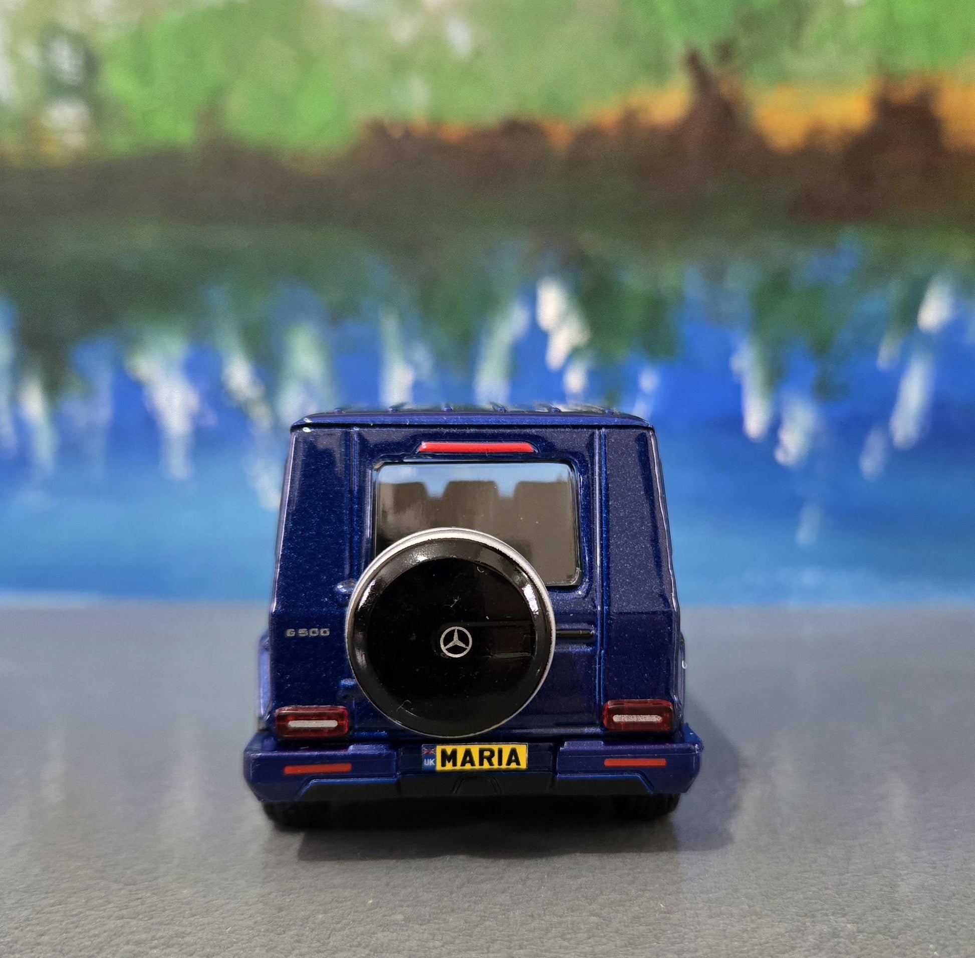 Mercedes G-Class Pearl Blue 1:38 Diecast SUV – Official Maisto Model with Personalized Name Plate | Boxed Gift for Dad, Kids, Collectors