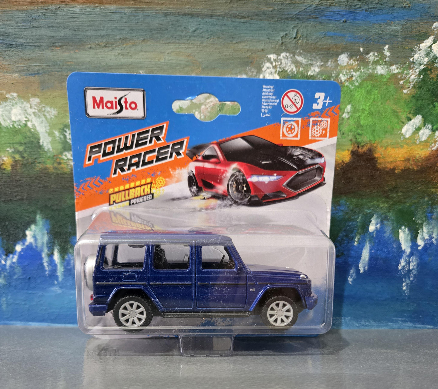 Mercedes G-Class Pearl Blue 1:38 Diecast SUV – Official Maisto Model with Personalized Name Plate | Boxed Gift for Dad, Kids, Collectors