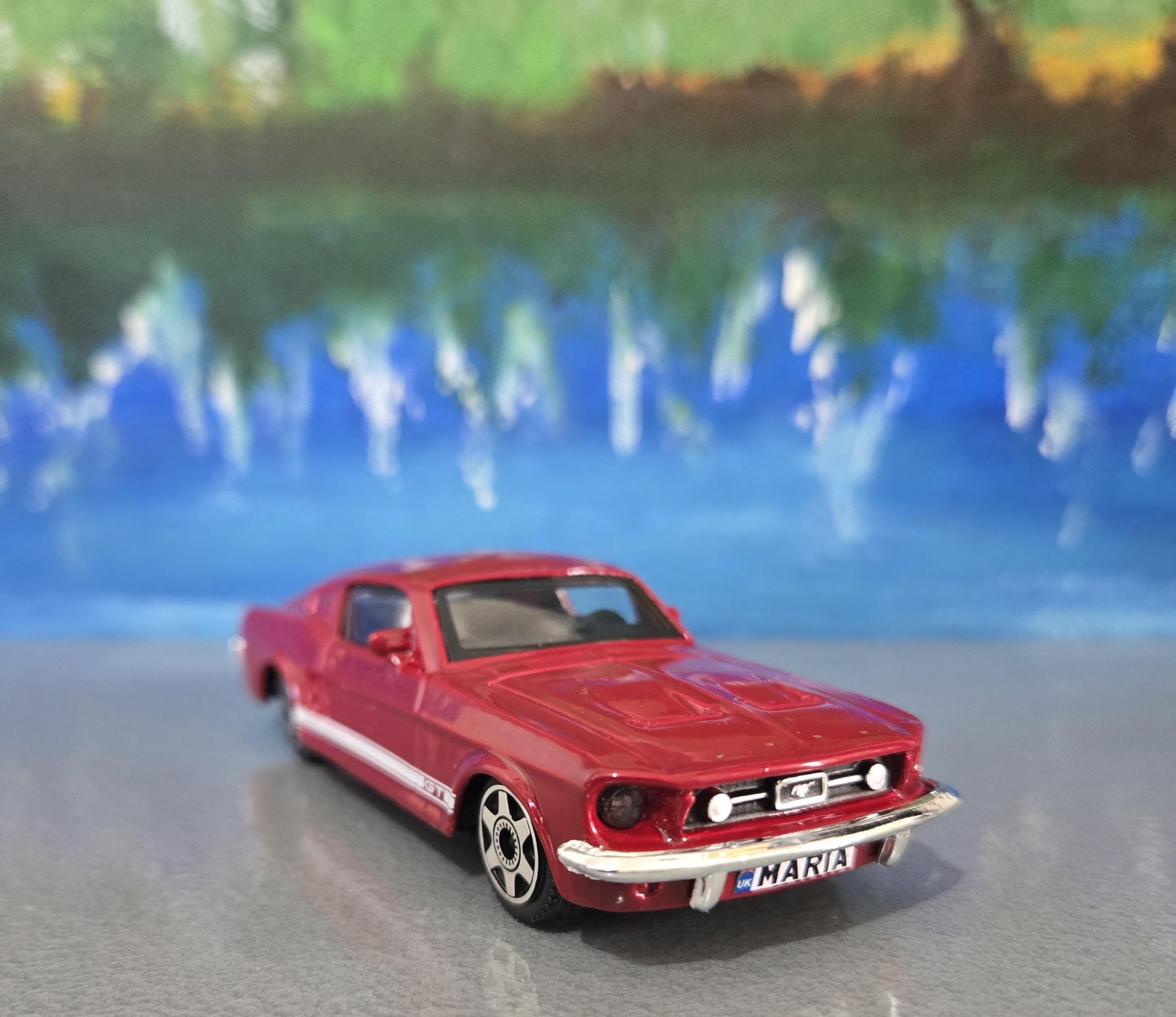 1967 Ford Mustang GT RED Diecast Model Car 1:43 Scale – Gift for Car Enthusiasts, Boys, Girls, Uncle, Grandad, Collectors New Boxed