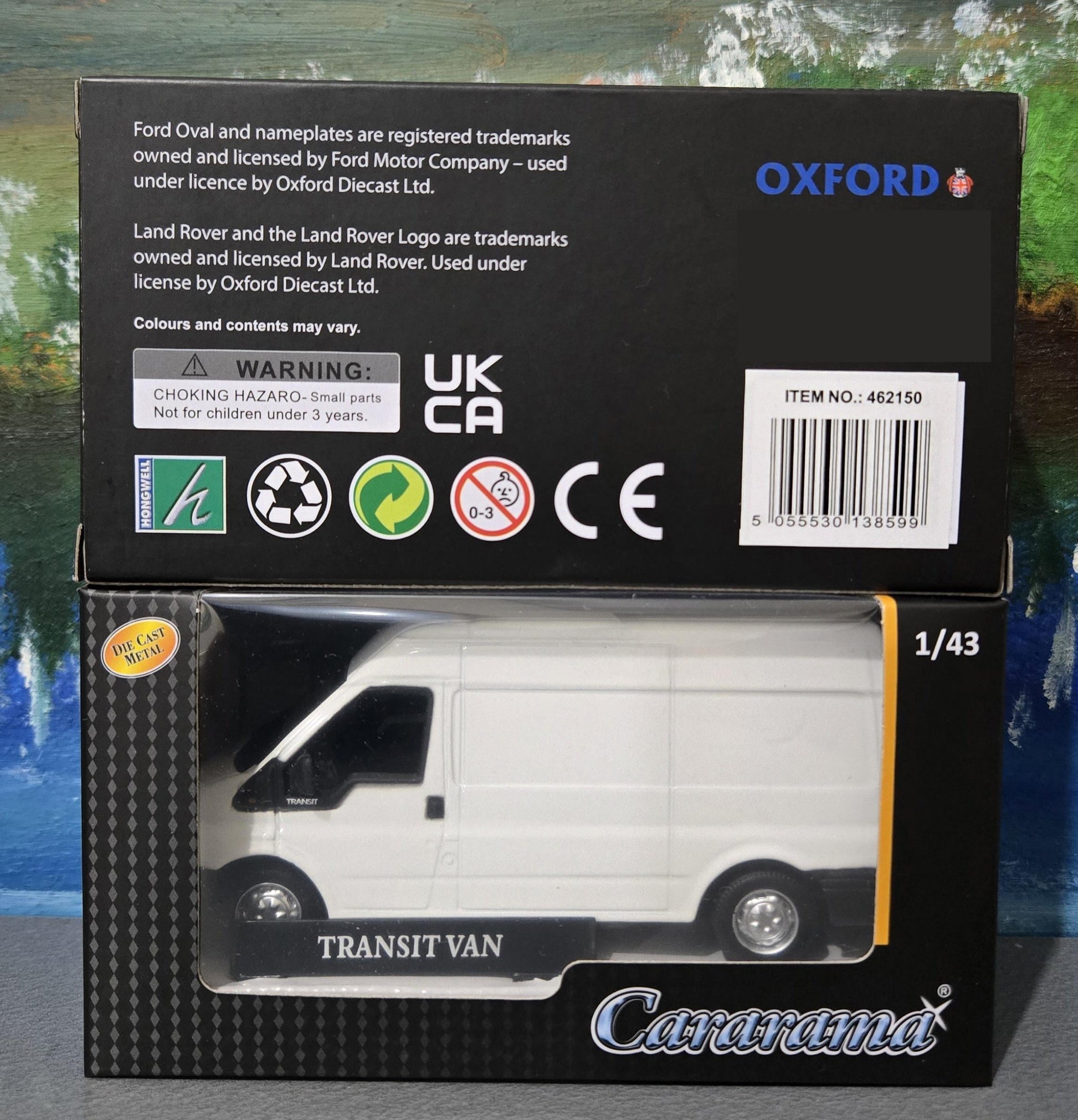 Personalised Transit Van Toy Car – Custom Name Plates | White Van Man Model Gift for Boy, Dad, Grandad, Brother – Birthday Valentine Boxed