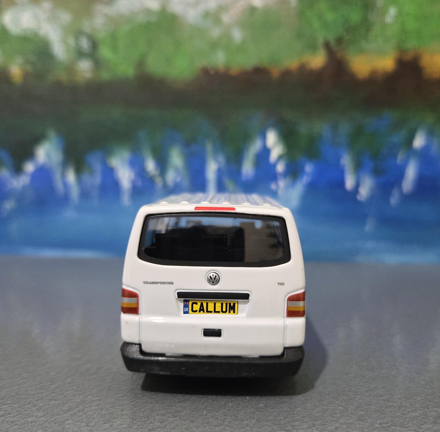 VW T5 Van Toy Car Model 1:43 – Personalised Plates | Diecast Gift for Boy, Girl, Dad, Mom, Uncle, Grandad, Brother, Birthday Christmas Boxed