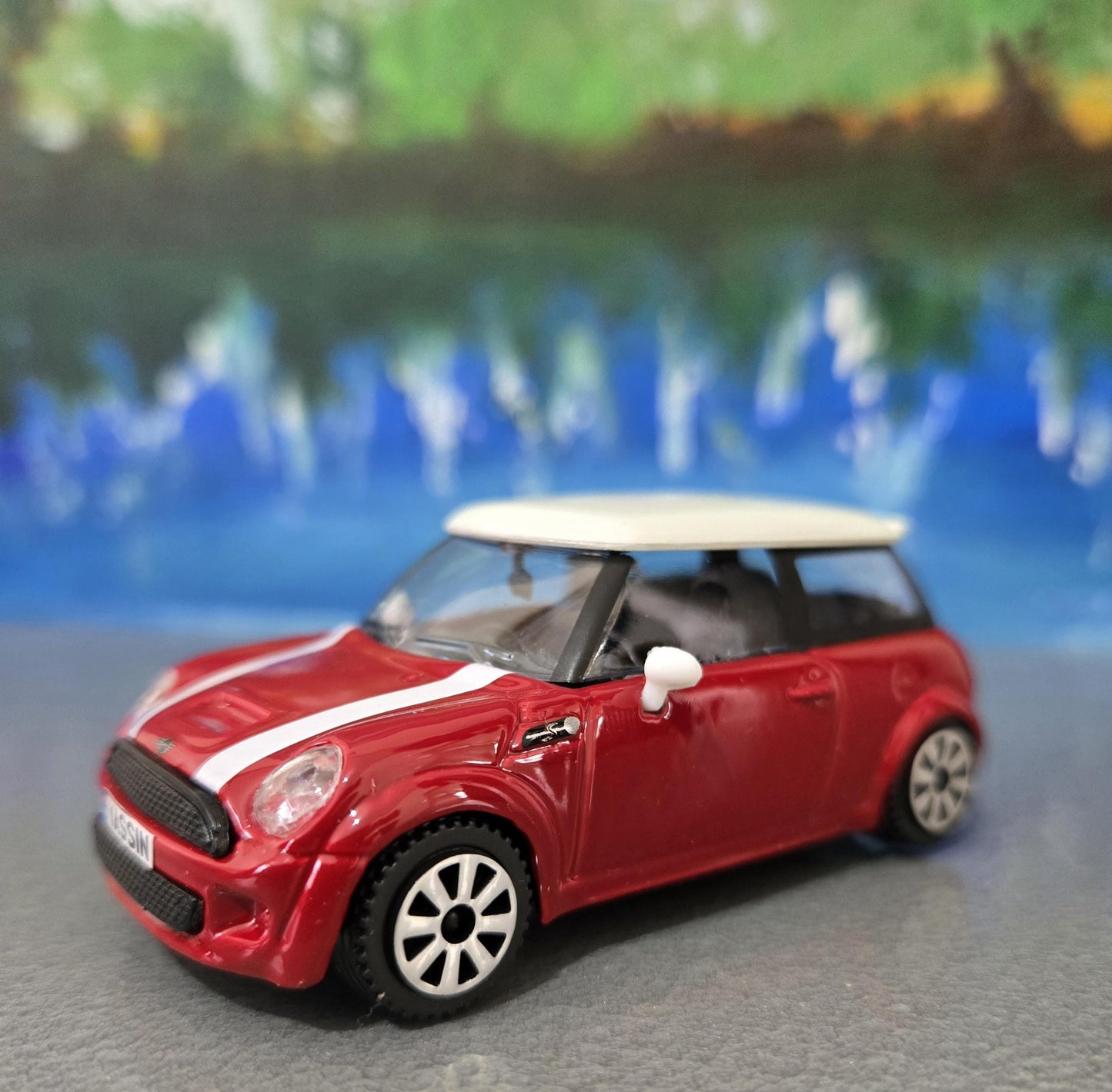Personalised Name Plate Mini Cooper S – 1:43 Scale Diecast Model Car | Custom Mini Collectible Gift for Dad, Husband, Boyfriend, Boxed