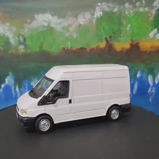 Personalised Transit Van Toy Car – Custom Name Plates | White Van Man Model Gift for Boy, Dad, Grandad, Brother – Birthday Valentine Boxed