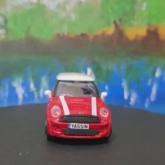 Personalised Name Plate Mini Cooper S – 1:43 Scale Diecast Model Car | Custom Mini Collectible Gift for Dad, Husband, Boyfriend, Boxed