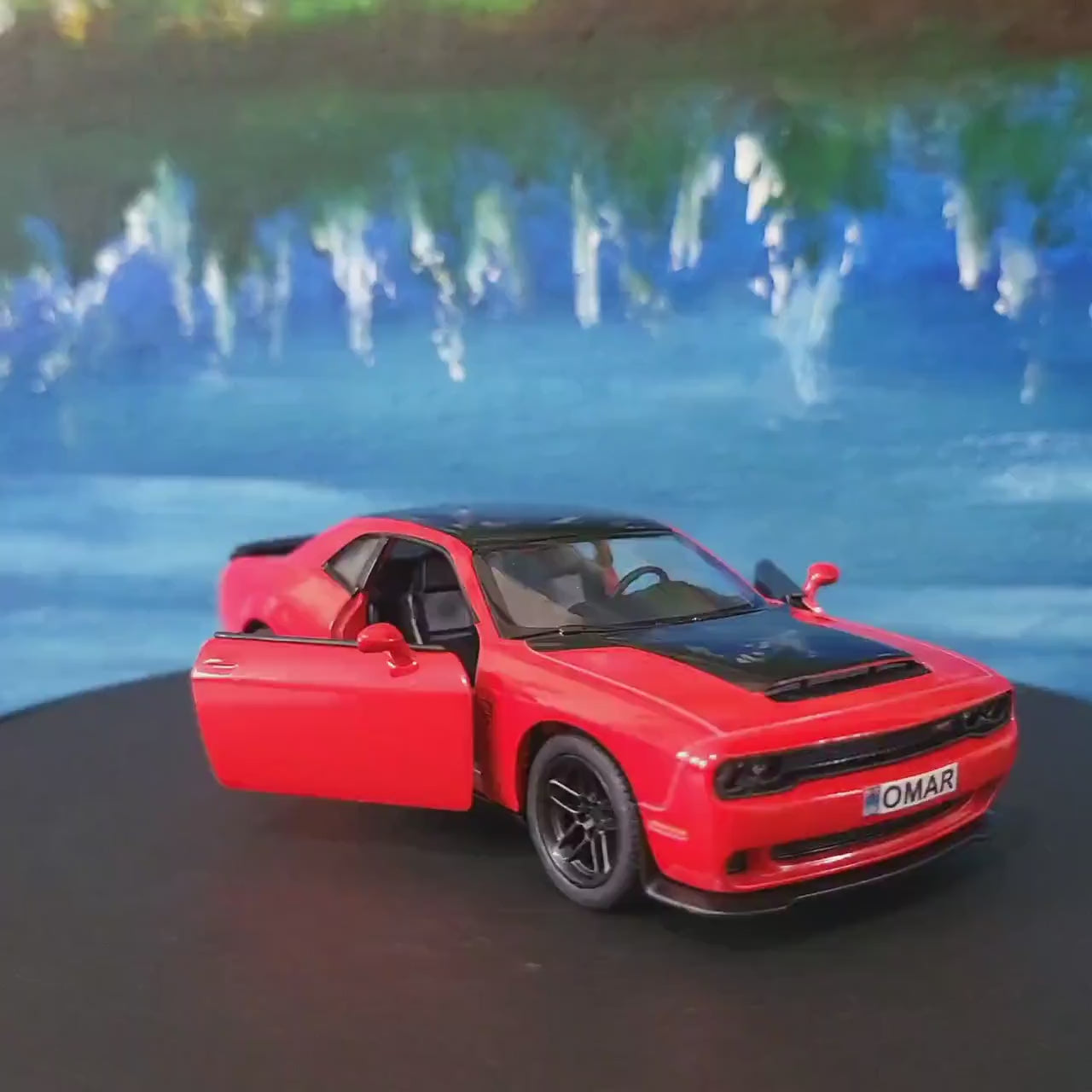 Custom Dodge Challenger SRT Demon 170 Name Plate - Personalised 1:40 toy car  Gift for birthdays cake topper special occasion Gift Sleeve