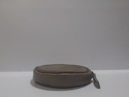 Round Coin Purse For mother day Women Zipped Wallet Soft Leather Coin Pouch Handmade Leather Wallet For Her Mini Change Purse Gift Box