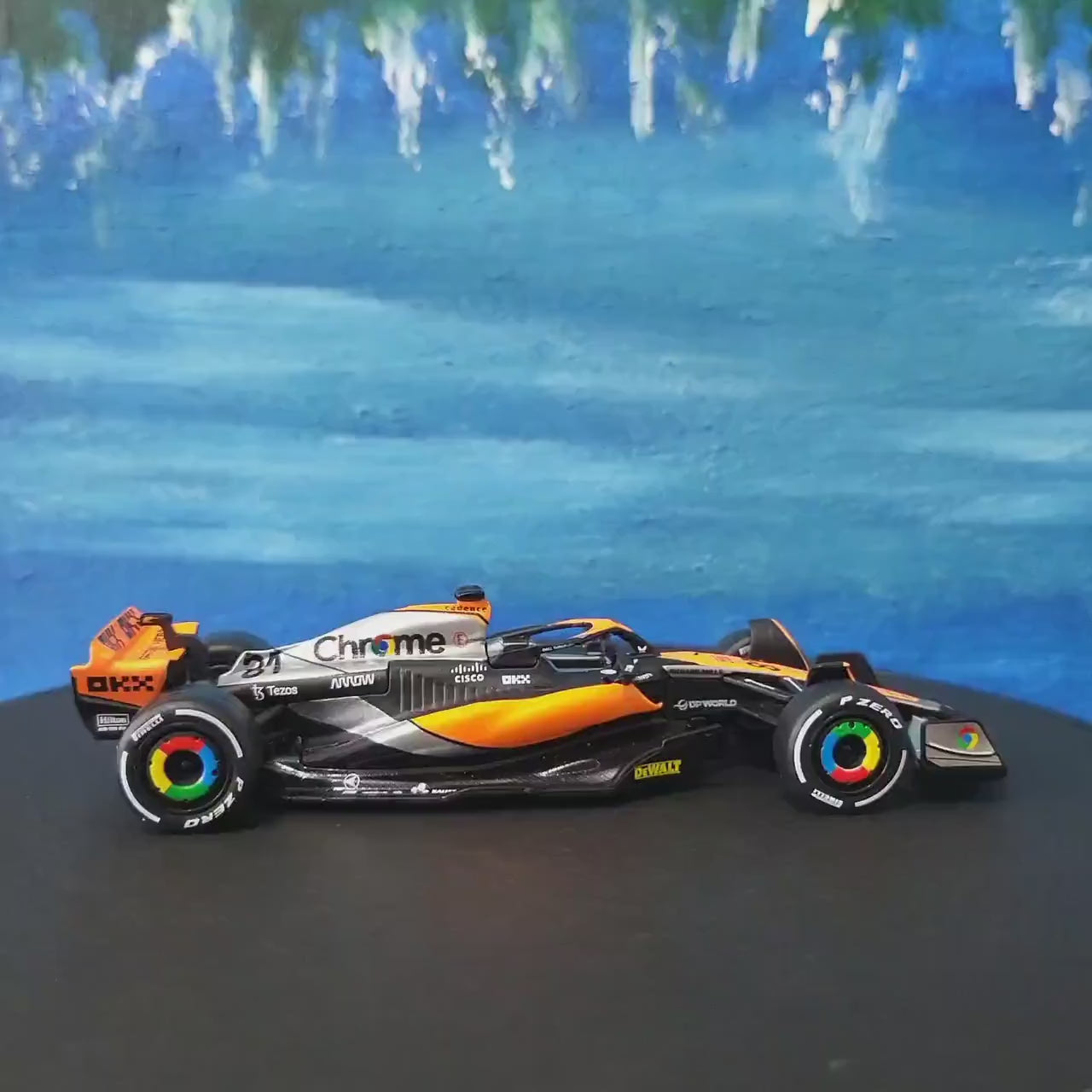 F1 McLaren MCL60 2023 British GP Oscar Piastri #81, 1/43 Scale collectible display model racing fan must have New in Box