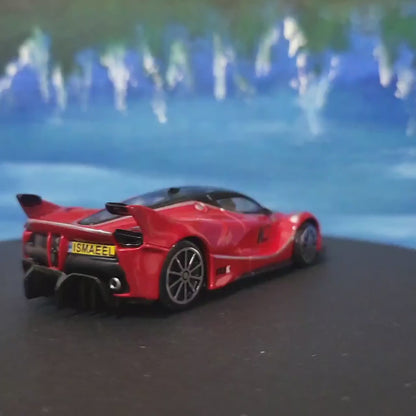 Ferrari FXX K 1:43 Diecast – Licensed by Bburago, Custom Name Plate, Personalized Gift for Car Lovers & Collectors, Boxed