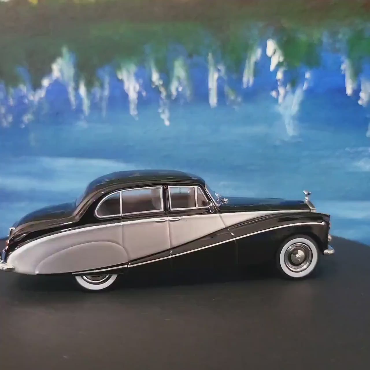 Custom personalized Name Plate – Rolls-Royce Hooper Express Black Model Car –  Diecast Gift for Him or Her – Birthday or Christmas – Boxed