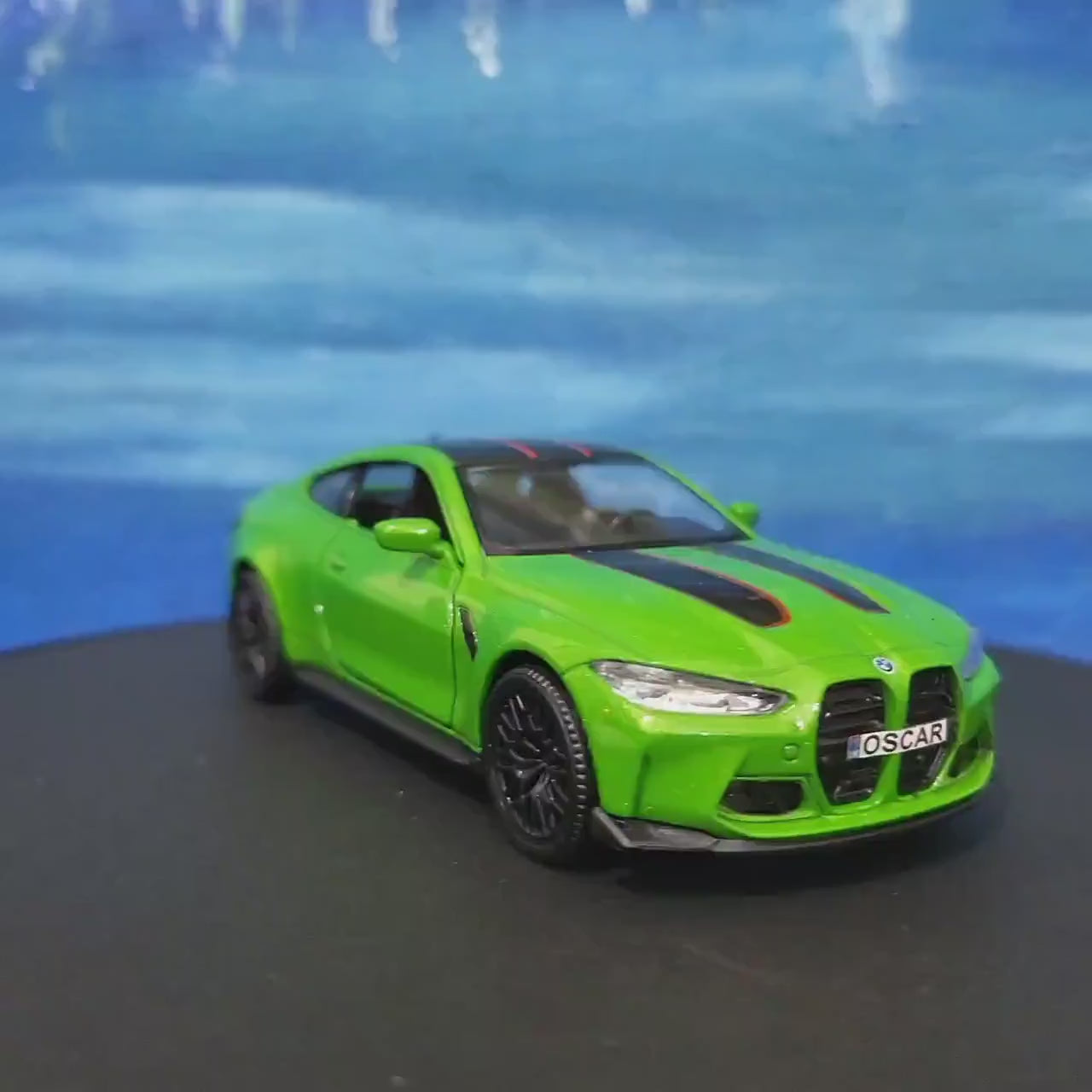 BMW M4 Sport CSL 1:36 Diecast Model - Personalized Name - Gift for Dad, Boy, girl, brother, sister, Car Lover - New Boxed Collectible