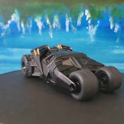 Metal Jada Tumbler Batmobile – The Dark Knight | Diecast Black Model Car | Batman Gift for Him Boy | Collectible Toy | DC Comics Fan Boxed