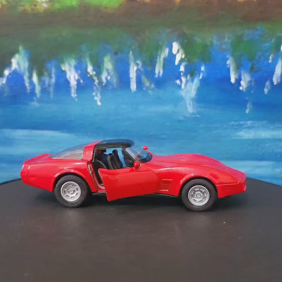 Personalized 1982 Chevy Corvette Coupe - Vintage Diecast Car Model 1:32 Scale - Retro Collector’s Gift for Men grandad, dad, husband Boxed