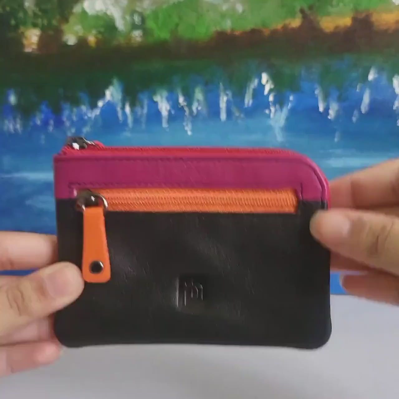 Soft Leather Coin Purse – Zip Closure Small Wallet for Women – Multicolour Gift Boxed – Mother’s Day Gift, Premium Real Leather Pouch Boxed