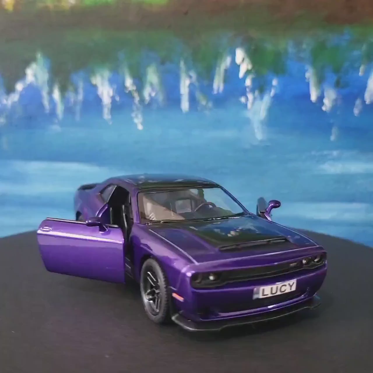 Custom Dodge Challenger SRT Demon 170 Name Plate - Personalised 1:40 Diecast Gift for Car Lovers - Lovely Present for Him with Gift Sleeve
