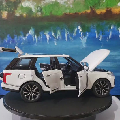 Personalised Name Plate for Range Rover 50th Anniversary - 1:24 Scale Model Car-Black Luxury SUV Gift for Men, Dad, Boyfriend Car Lover Gift