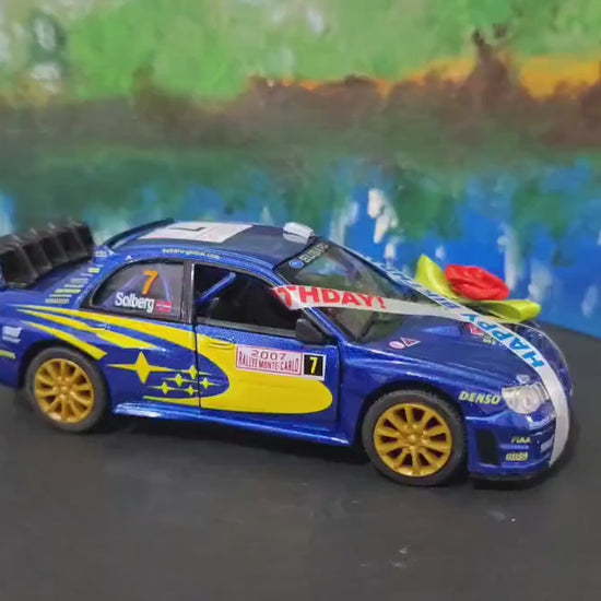 Personalized Subaru Impreza Toy Car Model, Custom Name Plate Birthday Gift for Boy, Girl, Dad, Mom, in Sleeves, Exceptional Detail models