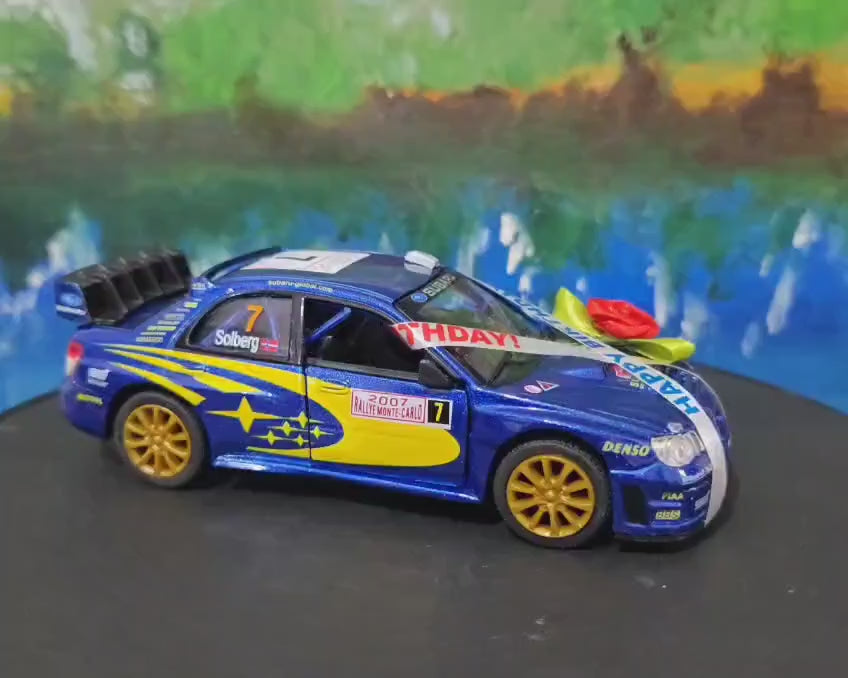Personalized Subaru Impreza Toy Car Model, Custom Name Plate Birthday Gift for Boy, Girl, Dad, Mom, in Sleeves, Exceptional Detail models