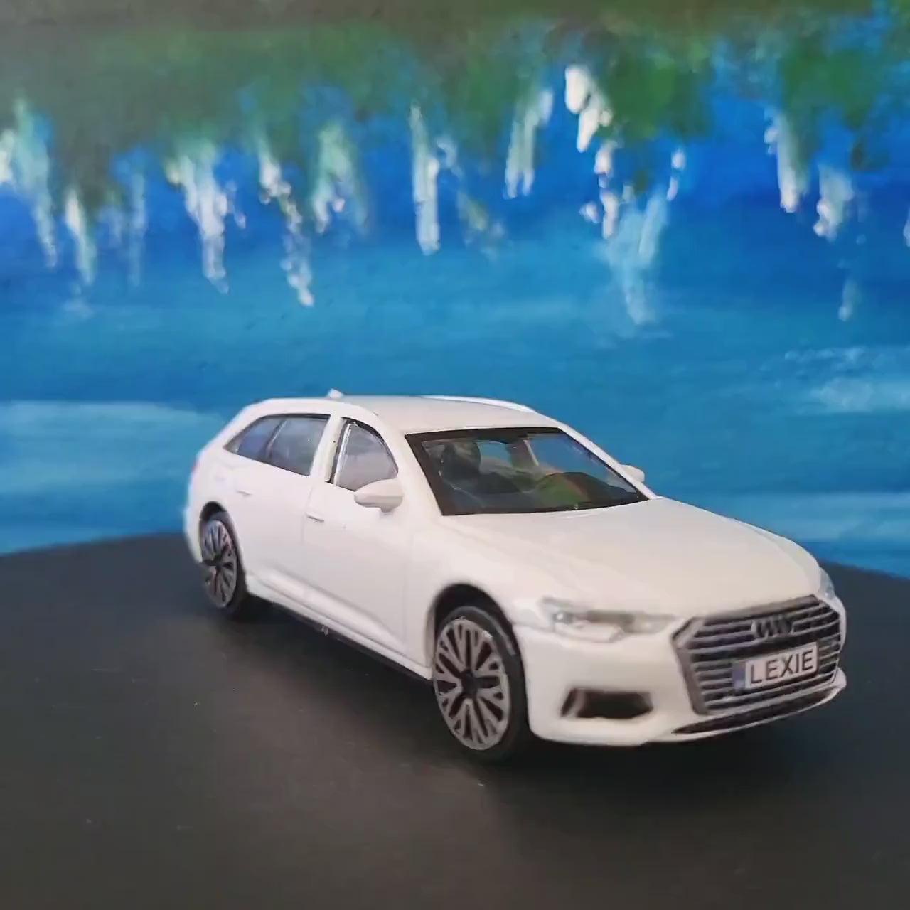 Personalized Audi A6 Toy Car Model – 1:43 Scale – Custom Plates – Gift for Boy, Girl, Dad, Mom, Uncle, Grandad, Brother – Birthday Present