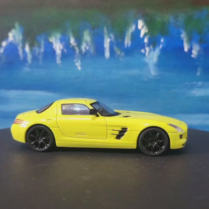 Custom Name Plate Mercedes-Benz SLS AMG Model Car – 1:43 Scale – Personalised Plates – Gift for Him, Kids, Car Enthusiast – Solido – Boxed