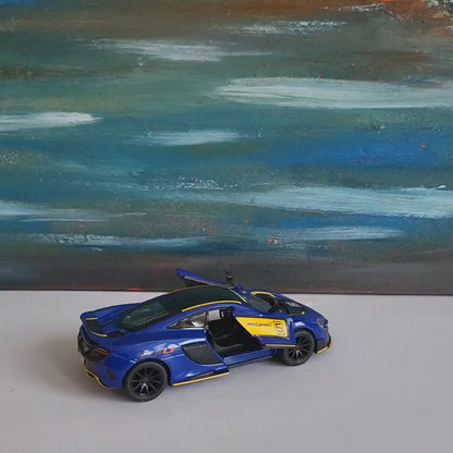 Personalised McLaren 675LT Toy Car – 1:34 Scale Diecast Model Gift for Boy Girl Dad Mom – Birthday Christmas Present (Sleeve Included)