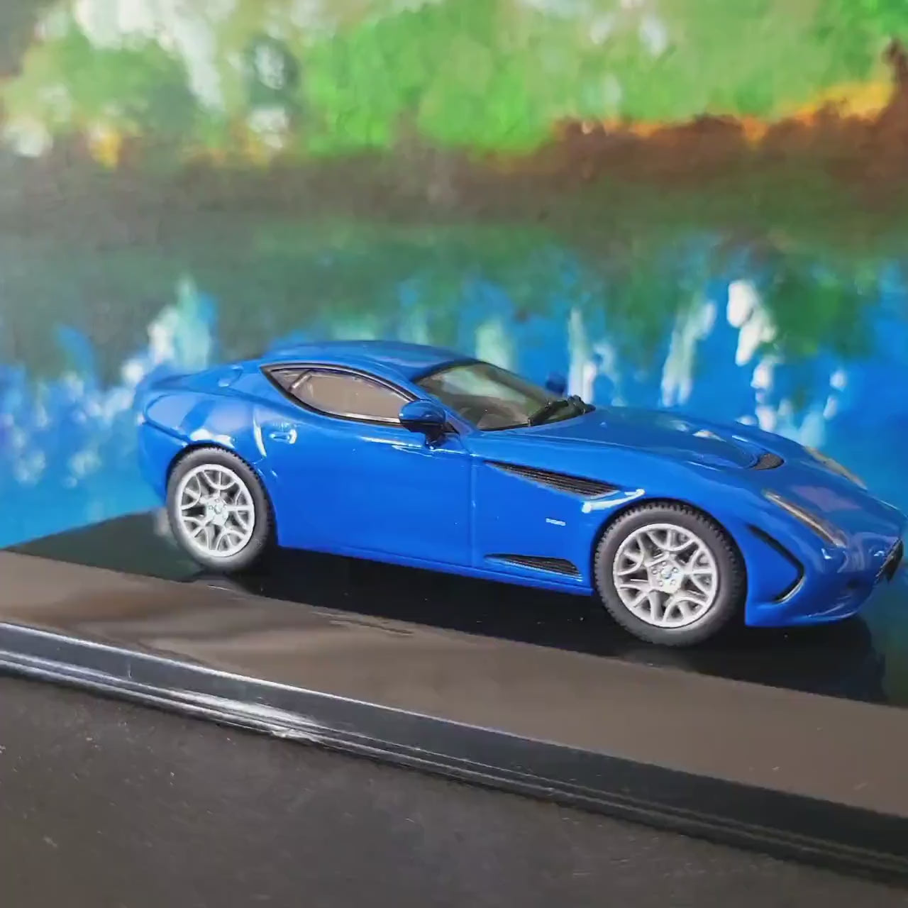 1:43 Scale AC 378 GT (2012) Diecast Model Car - Display Case Included - Collectible Sports Car Replica for dad, mom, grandad, granny, uncle