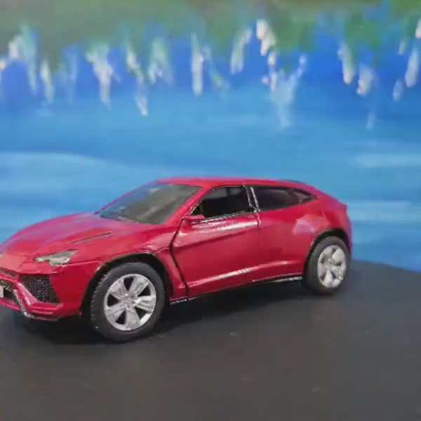 Lamborghini Urus MAROON Personal Plate 1:36 Scale Model Car – Gift for Dad, Mom, Sister – Birthday Anniversary – Gift Sleeve Included
