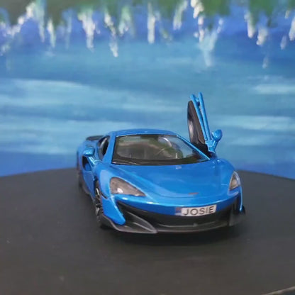 McLaren 600LT Model Car - Personalized Name Plate - Birthday Gift for  Kids & Adults - Wedding, Anniversary Gift - Collectible Display -Box