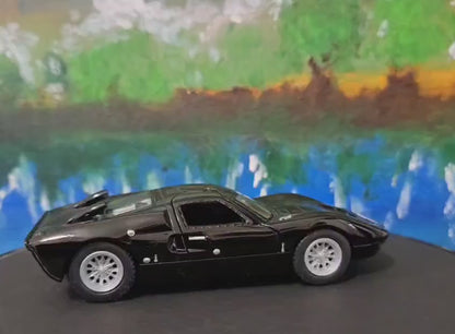 Custom Black Ford GT40 MKII 1966 1:32 Diecast Model Car with Personalized Name Plate & Gift Sleeves – Perfect for Dad, Kids, or Collectors.