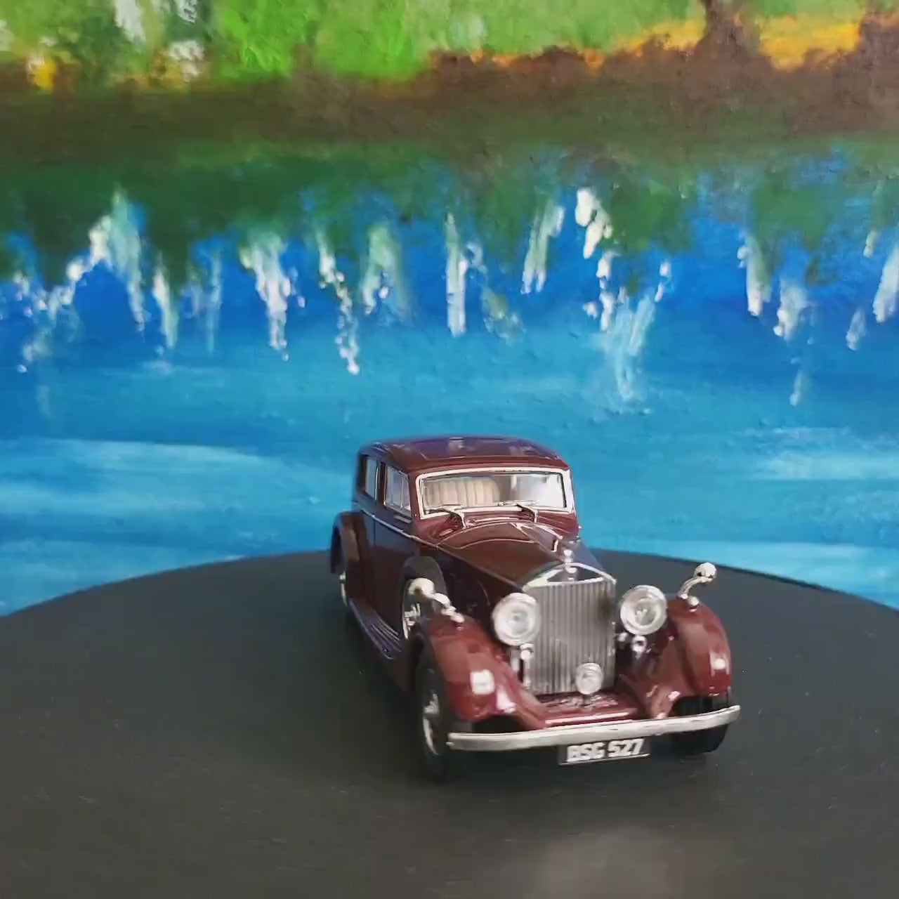 PERSONALISED Rolls Royce 25/30 Thrupp and Maberly Burgund Oxford Dad Sister Mom husband wife Any Name BROTHER GIFT Boxed