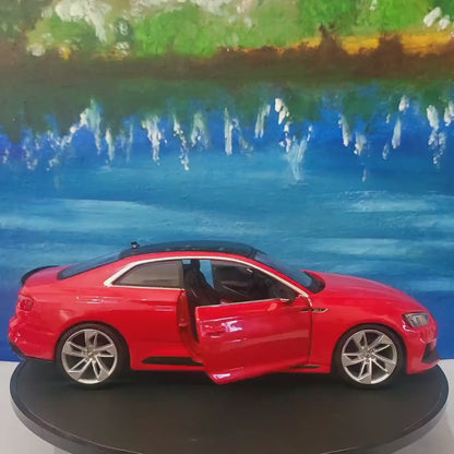 Personalized Audi RS 5 Coupe Toy Car 1:24 | Opening Doors | Gift for Dad, mom, girl or Boy | Boxed Collectible Model, High Detailed.