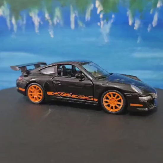 Personalized Name Plate Welly Porsche 911 GT3 RS Model Car – Gift for Him, Boyfriend, Husband, Kids – Unique Car Lover Collectible – Boxed