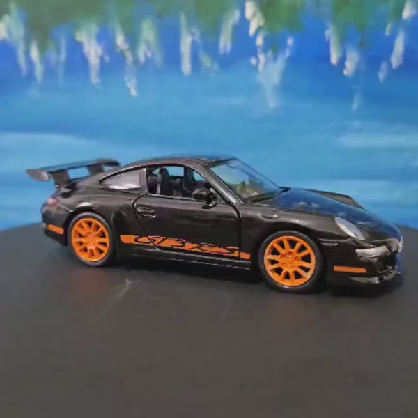 Personalized Name Plate Welly Porsche 911 GT3 RS Model Car – Gift for Him, Boyfriend, Husband, Kids – Unique Car Lover Collectible – Boxed