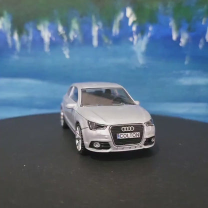Personalized Audi A1 Toy Car Model – 1:43 Scale – Custom Plates – Gift for Boy, Girl, Dad, Mom, Uncle, Grandad, Brother – Birthday Present