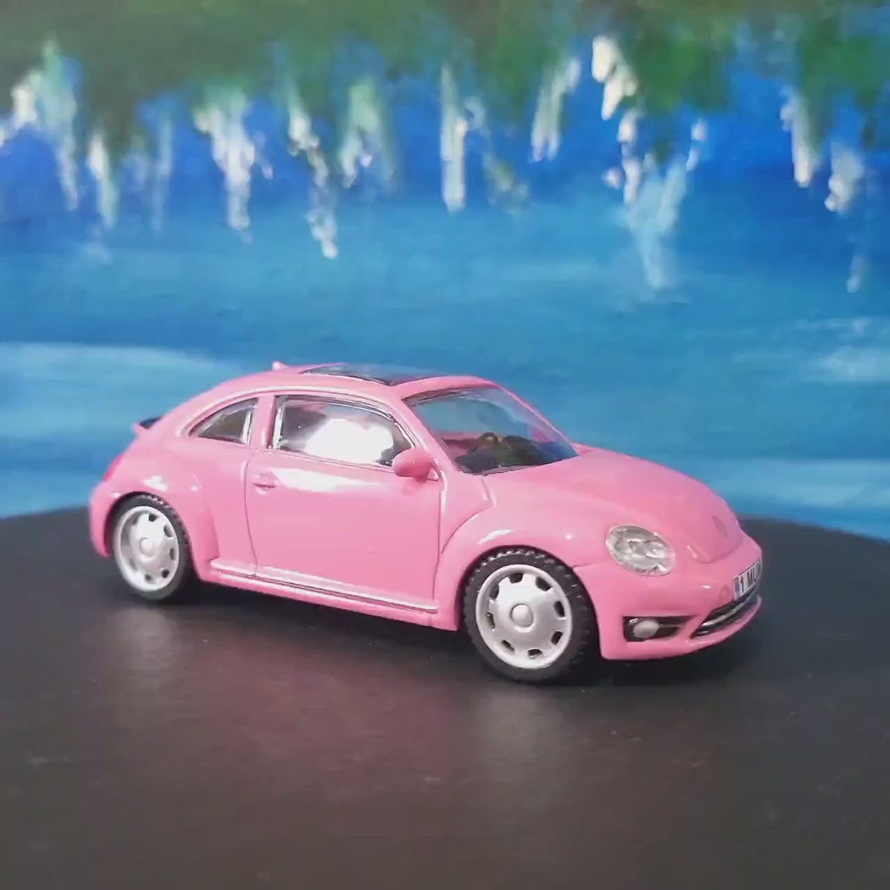 Personalised VW Volkswagen Beetle Toy Car, 1:43 Scale Model–Gift for Boy, Girl, Dad, Mom, Grandad, Birthday - Easter gift,  4 Colours, Boxed
