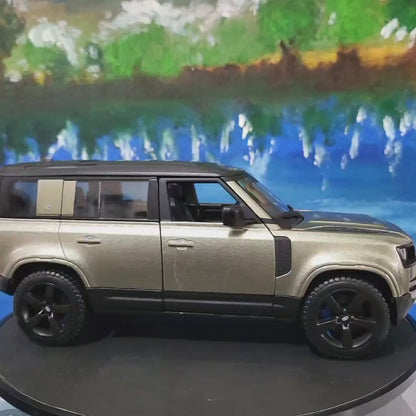 PERSONALISED PLATES licensed Land rover Defender 110 1:24 Scale Car Model boy girl dad mom uncle grandad brother birthday Easter gift Boxed