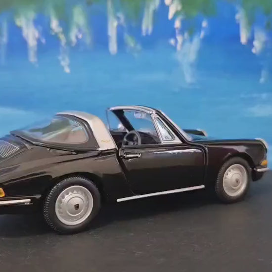 Porsche 911 Targa Black 1967  1:32 Scale Diecast Model Car toy – Gift for Kids, Dad, Mom – Birthday or Christmas Present – Boxed New