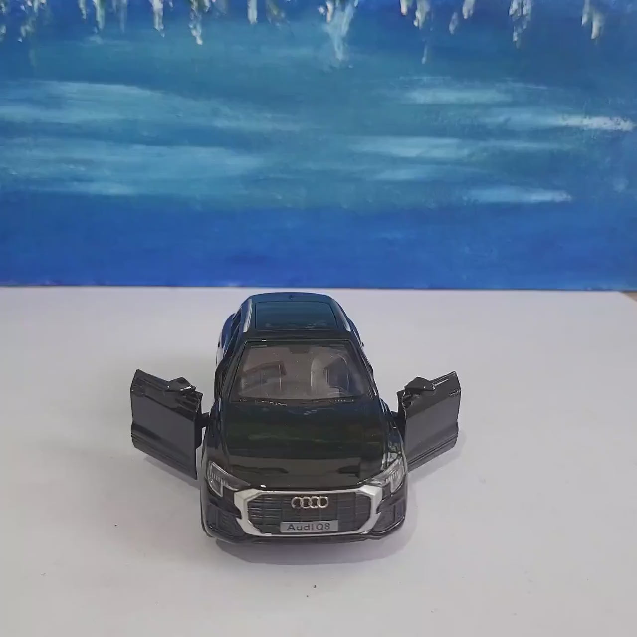 Personalized Audi Q8 Diecast Model Car: Custom Name Plate, Collectible Gift
