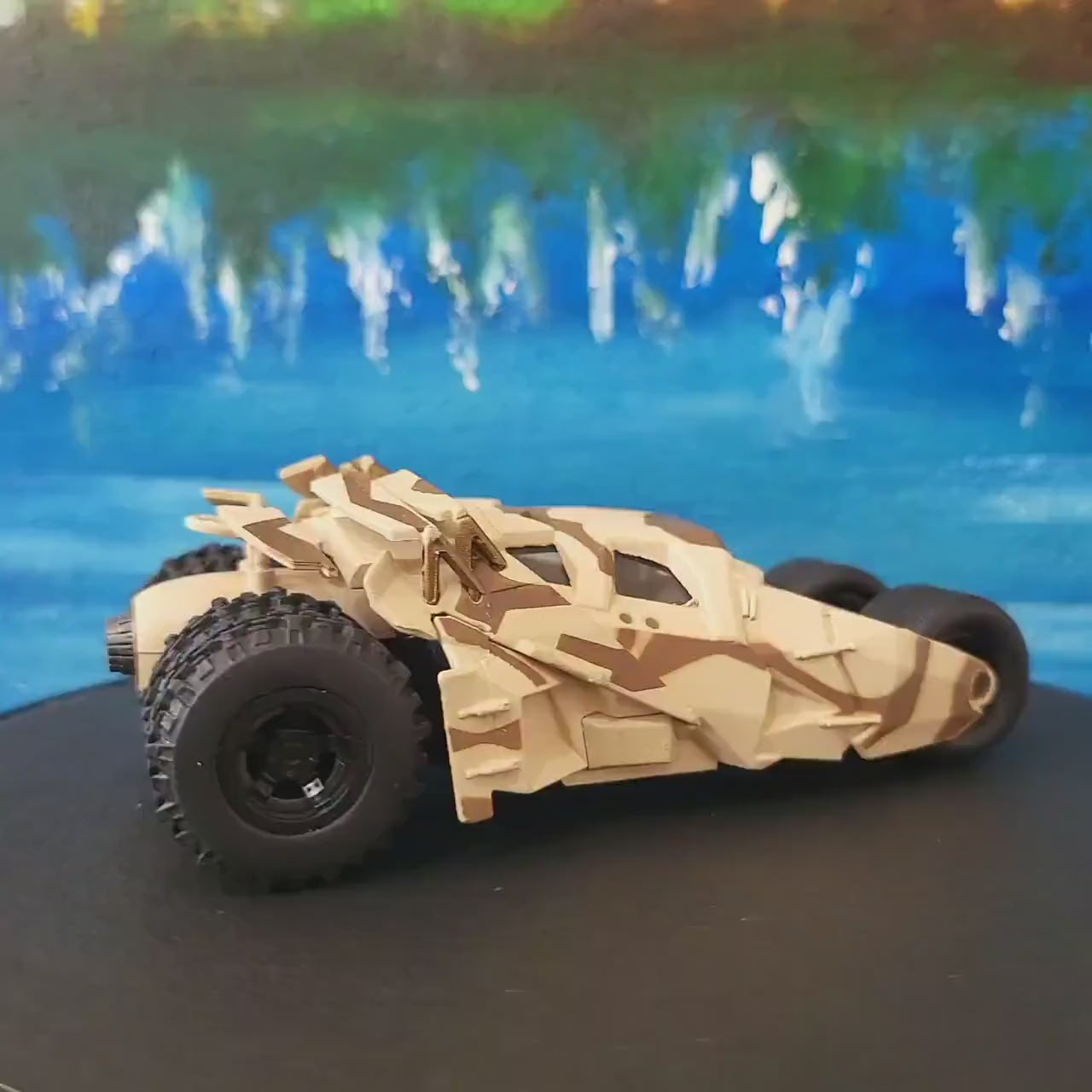 Metal Jada Tumbler Batmobile – The Dark Knight | Diecast CAMO Model Car | Batman Gift for Him Boy | Collectible Toy | DC Comics Fan Boxed